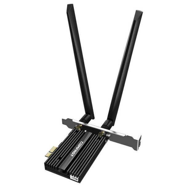 COMFAST CF-AX181 PRO 3000Mbps Tri-band + Bluetooth 5.2 Wireless WiFi6E PCI-E Network Card with Heat Sink