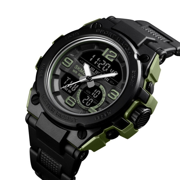 SKMEI 1452 Outdoor Sports Electronic Watch Multifunctional Waterproof Watch(ArmyGreen)