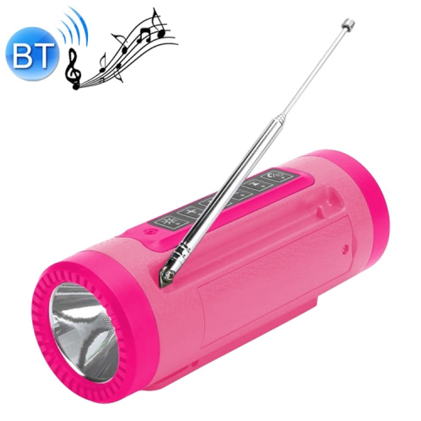 PL-89 Mini Bluetooth Speaker 2 in 1 Outdoor Sports Flashlight & Speaker Support Power Output(Red)