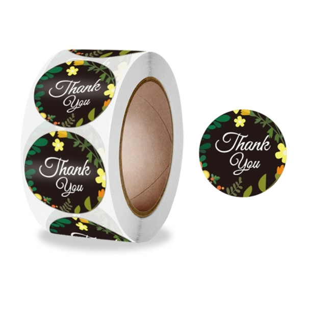 10 Rolls Sealing Sticker With Flower Crafts Decoration Label, Size: 2.5cm/1inch(A-334)