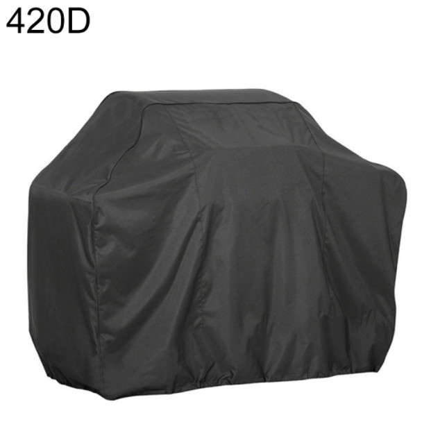 170x61x117cm 420D Oxford Cloth BBQ Square Protective Bag Charcoal Barbeque Grill Cover(Black)