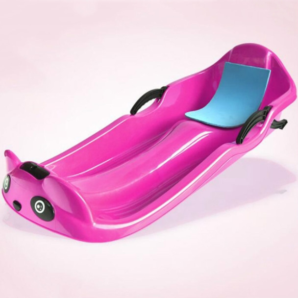 Grass Board Aadult Increase Thickening Children Snowboard Sand Board Sled Car Ski Car Veneer, Size: 100 x 43 x 29cm(Pink)