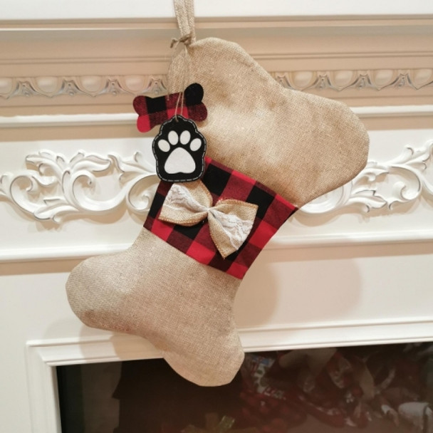 Christmas Sock Gift Bag Ornament(Burble Bone)