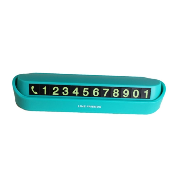 3 PCS JK-297 Hidden Parking Number Card Nightlight Number Button Parking Number Card, Style: 5 Sets of Numbers (Green)