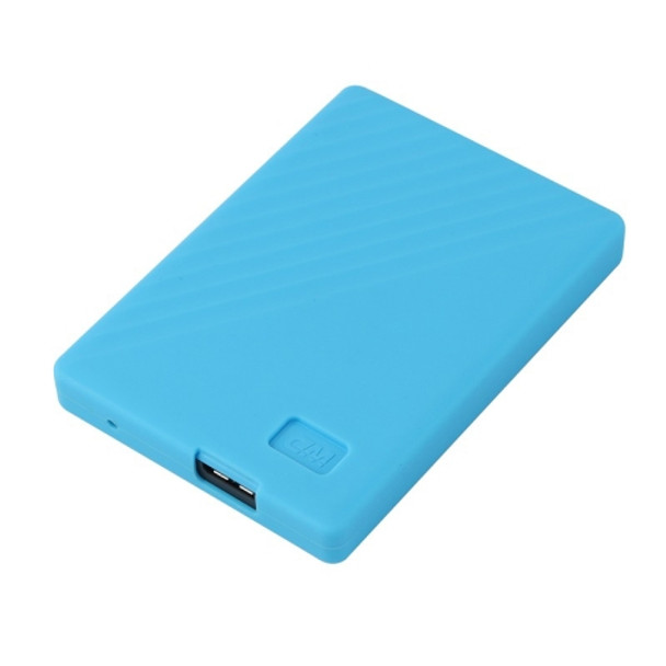 Silicone Shockproof Case for WD My Passport 4 / 5T Hard Drive (Blue)