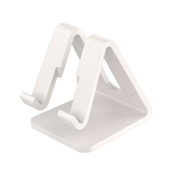 4 PCS Z1 Portable Desktop Phone Stand Lazy Tablet Stand, Colour: Plastic（White）