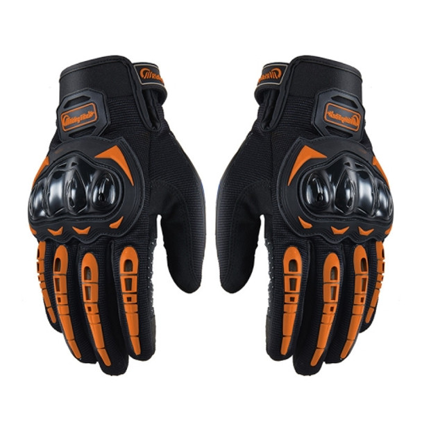Riding Tribe MCS-17 Motorcycle Gloves Touch Screen Outdoor Riding Gloves, Size: L(Orange)
