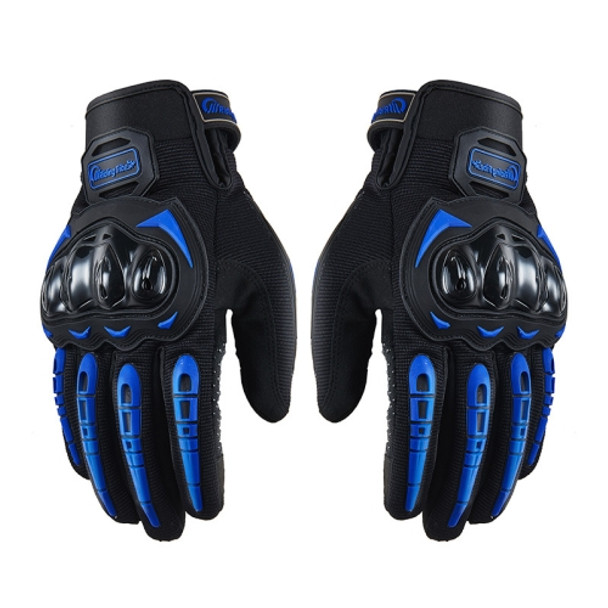 Riding Tribe MCS-17 Motorcycle Gloves Touch Screen Outdoor Riding Gloves, Size: L(Blue)