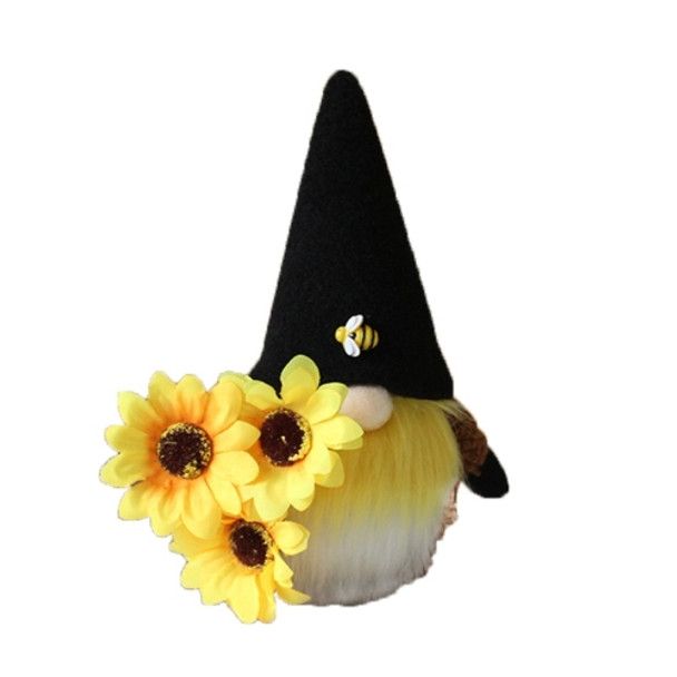 Sunflower Faceless Doll Ornaments Black