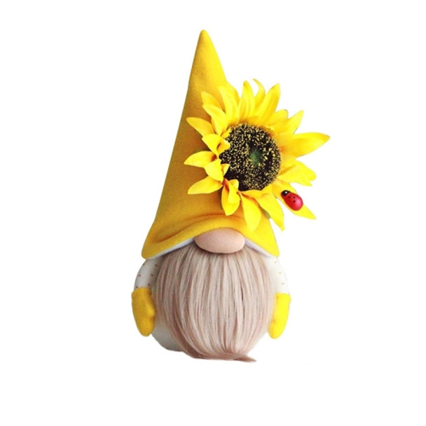 Sunflower Faceless Doll Ornaments Yellow