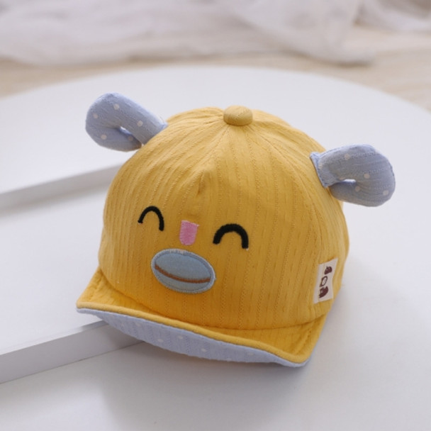 MZ8715 Spring Squinting Sheep Tentacles Shape Baby Peaked Cap, Size: 44cm Adjustable(Yellow)