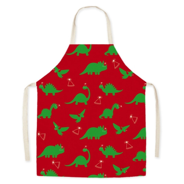 2 PCS Polyester Antifouling Dinosaur Sleeveless Apron, Specification: 65x75 cm