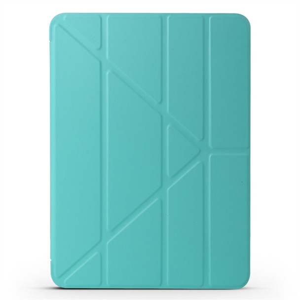 Millet Texture PU+ Silica Gel Full Coverage Leather Case for iPad Air (2019) / iPad Pro 10.5 inch, with Multi-folding Holder(Green)