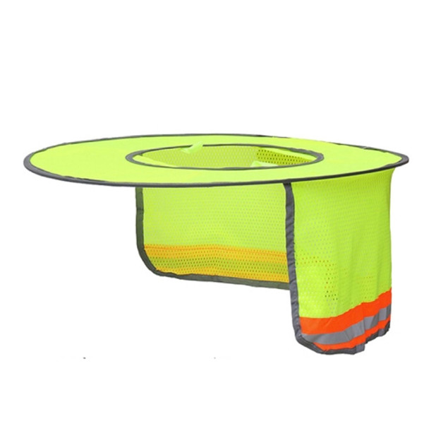 Construction Site Outdoor Construction Foldable Reflective Safety Sun Hat, Size: One Size(Fluorescent Yellow)