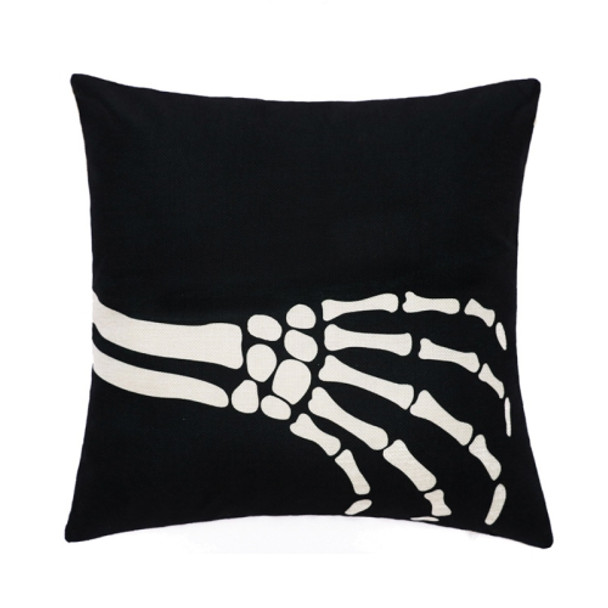 2 PCS SYSDWS23 45x45cm Halloween Ornament Pillowcase Digital Print Pillow Case Without Pillow Core(Skull)