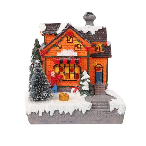 Christmas Decorations LED Luminous House Ornaments(Red Clothes Children)