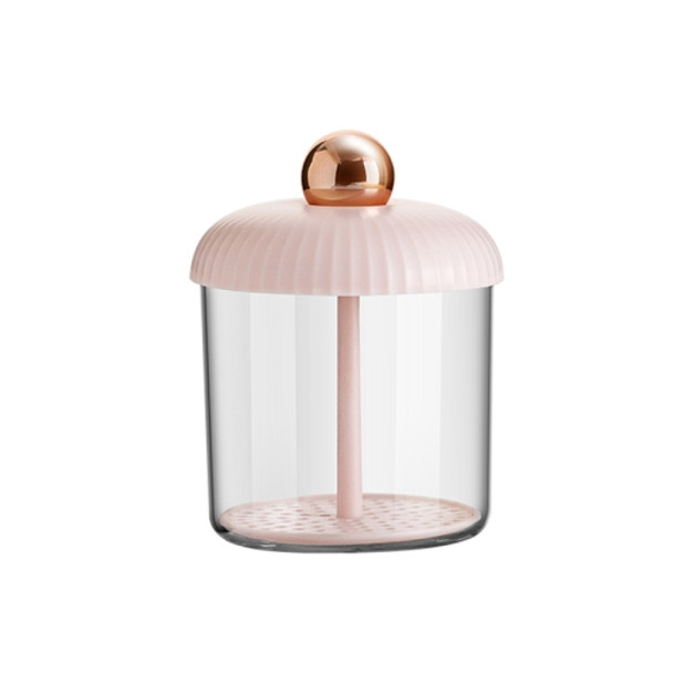 WY11 Transparent Porous Bubbler(Pink Gold)