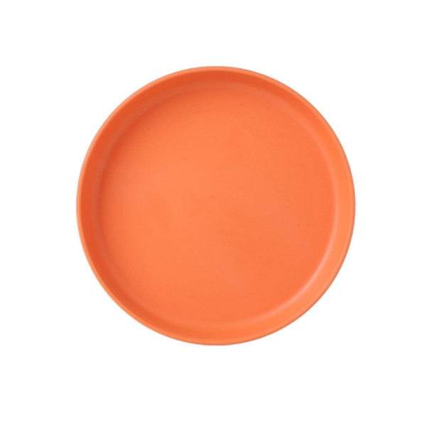 20 PCS Home 6 inch Small Dish Plastic Snack Cake Dish Dining Table Garbage Tray(Round Orange)