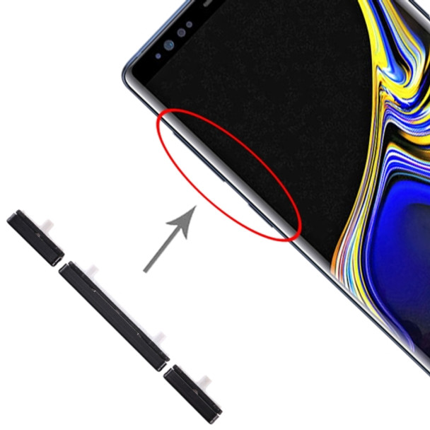 10 Set Side Keys for Galaxy Note 9(Black)