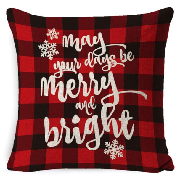 3 PCS Christmas Decoration Linen Pillowcase Without Pillow Core, Specification: 45 x 45cm(SDBZ-00119)