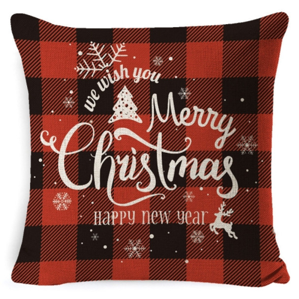 3 PCS Christmas Decoration Linen Pillowcase Without Pillow Core, Specification: 45 x 45cm(SDBZ-00127)