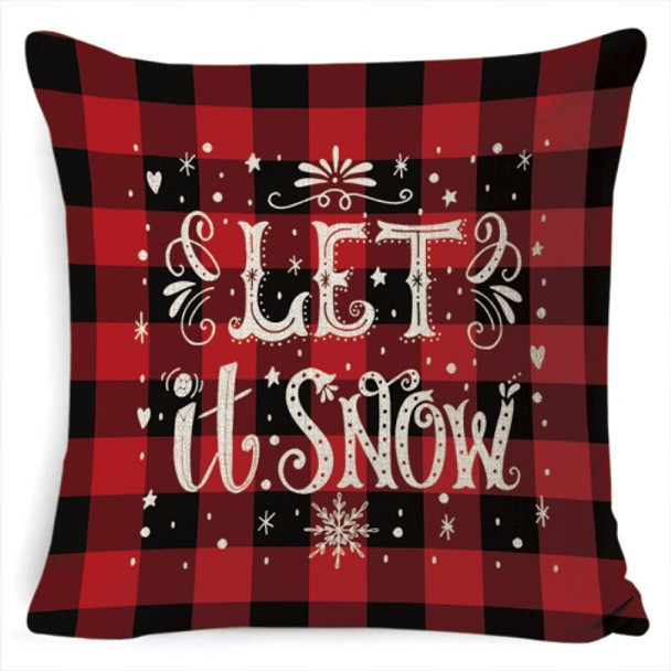 3 PCS Christmas Decoration Linen Pillowcase Without Pillow Core, Specification: 45 x 45cm(SDBZ-00129)
