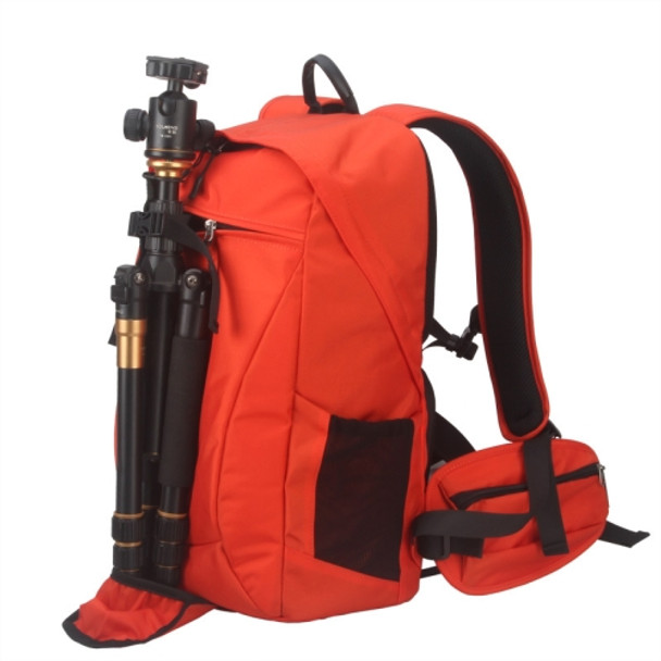 3011 Multifunctional Double Shoulder SLR Digital Camera Bag, Size: Large(Flame Orange)