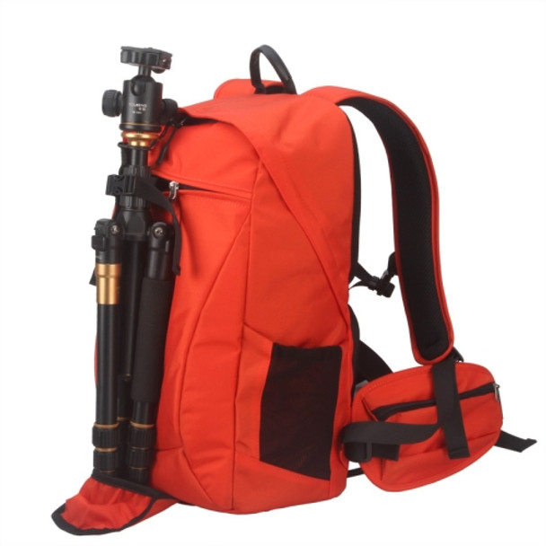 3011 Multifunctional Double Shoulder SLR Digital Camera Bag, Size: Small(Flame Orange)