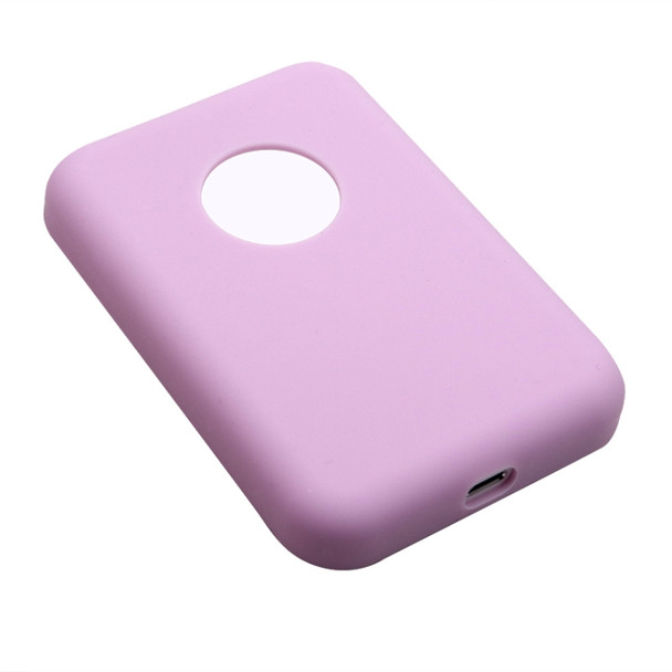 Ultra-Thin Magsafing Silicone Case for Magsafe Battery Pack(Purple)