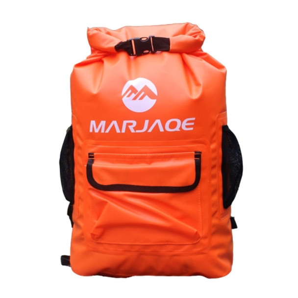 MARJAQE B1502 22L Outdoor Backpack Waterproof Bag Upstream Rafting Waterproof Bucket Bag Drying Bag(Orange)