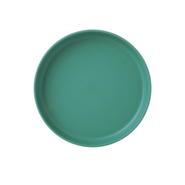 20 PCS Home 6 inch Small Dish Plastic Snack Cake Dish Dining Table Garbage Tray(Round Green)