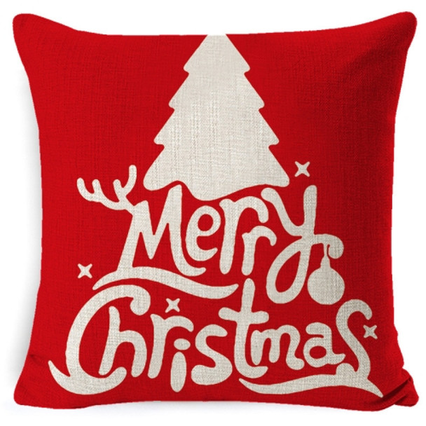 3 PCS Christmas Linen Red Hug Pillowcase Without Pillow Core, Specification: 45 x 45cm(SDBZ-00312)