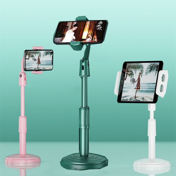 Desktop Stand Mobile Phone Tablet Live Broadcast Stand Telescopic Disc Stand(Green)