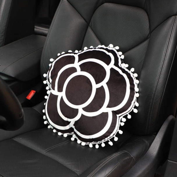 Car Landscaped Plush Seat Belt Neck Pillow Car Interior Supplies, Style: Lumbar Pillow