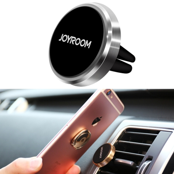 JOYROOM JR-ZS122 Universal Magnetic Car Air Outlet Vent Mount Phone Holder Stand, For iPhone, Galaxy, Sony, Lenovo, HTC, Huawei, and other Smartphones(Silver)