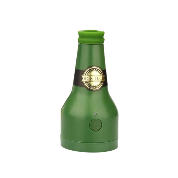 Ultrasonic Canned Beer Bubbler Wine Bottle Shape Beer Bubbler(Green)