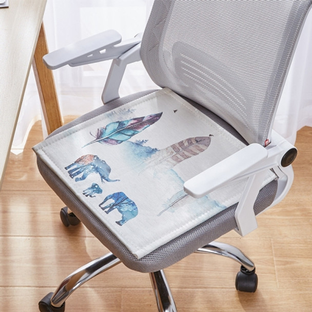 2 PCS Summer Breathable Cushion Office Seat Pad, Size: 50 x 50cm(Feathers A)