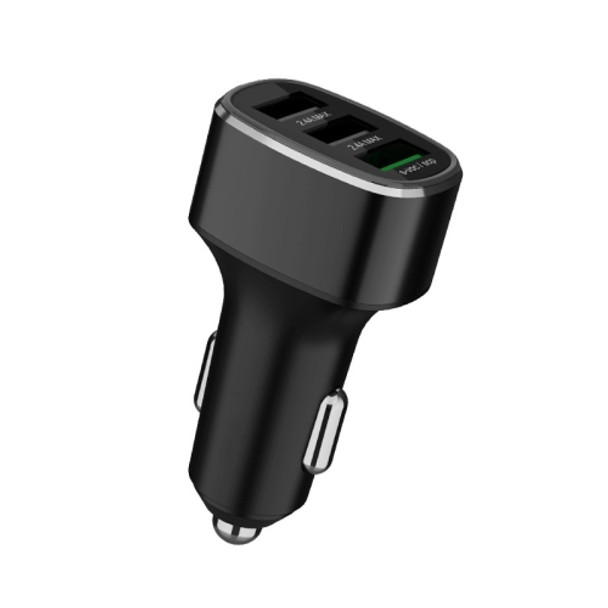 Three USB Ports Car Fast Charging Charger For Huawei/For OPPO/VIVO/OnePlus And Other Flash Charging, Model: GT780 Black