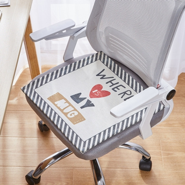 2 PCS Summer Breathable Cushion Office Seat Pad, Size: 40 x 40cm(Letters)