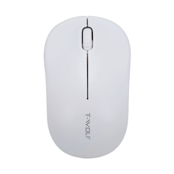 T-WOLF Q4 3 Keys 2.4GHz Wireless Mouse Desktop Computer Notebook Game Mouse(White)