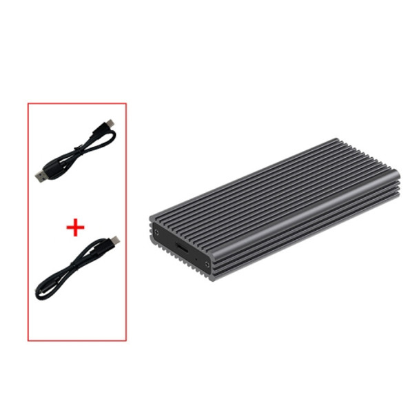 M.2 NVME / NGFF Mobile Hard Disk Box TYPE-C3.1 Notebook External Solid State Drive Box, Style: M280G NGFF Double Cable