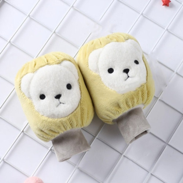 5 Pairs Autumn And Winter Children Universal Cartoon Bear Pattern Cute Wear-Resistant Anti-Dirty Sleeves(Yellow)