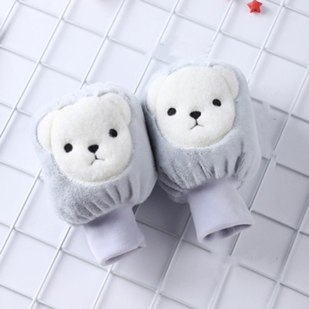 5 Pairs Autumn And Winter Children Universal Cartoon Bear Pattern Cute Wear-Resistant Anti-Dirty Sleeves(Blue)