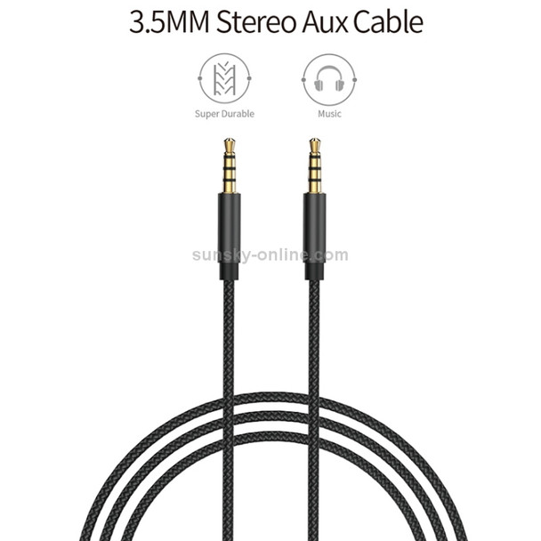 WIWU YP01 3.5mm to 3.5mm Plug Audio Cable, Cable Length: 1m