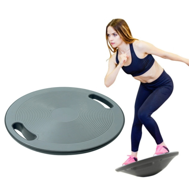 Balance Board Yoga Prone Fitness Twisting Board Exercise Training Non-Slip Balance Board with Hand Grasping Hole( Gray)