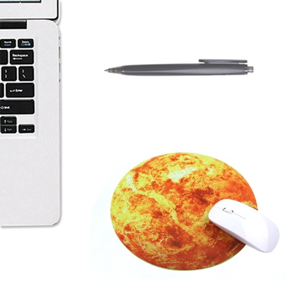 5 PCS Round Soft Rubber Planet Mouse Pad Computer Pad, Size: 250 x 250 x 3mm(Lava Star Ball)