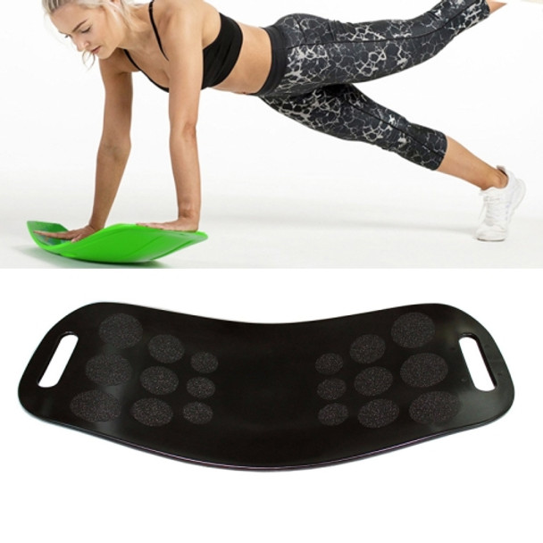 ABS Twist Fitness Balance Board Abdomen Leg Swing Exercise Board Yoga Balance Board(Black)