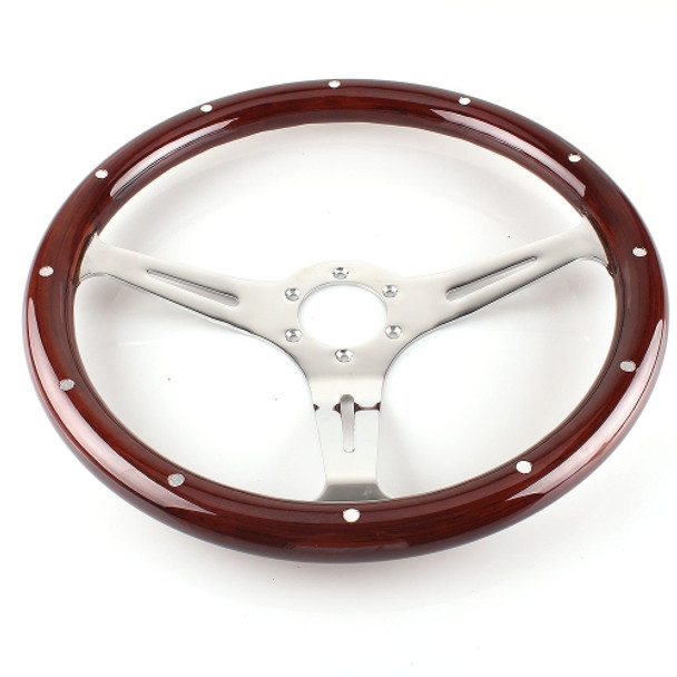 FXP8131+FXP8120A Car Modification 380mm Racing Sports Universal Perforated Steering Wheel