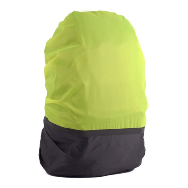 2 PCS Outdoor Mountaineering Color Matching Luminous Backpack Rain Cover, Size: S 18-30L(Gray + Fluorescent Green)