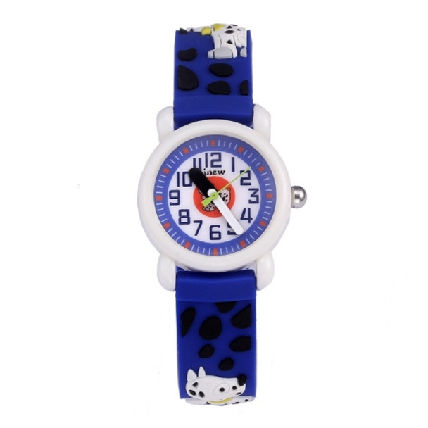 JNEW A335-86219 Children Silicone Jelly Cartoon Quartz Watch(Spotted Dog)